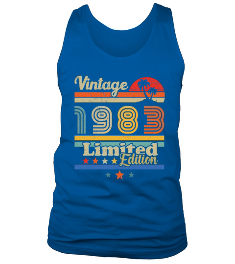 1983 Vintage Born in 1983 Gift Tank Top Unisex