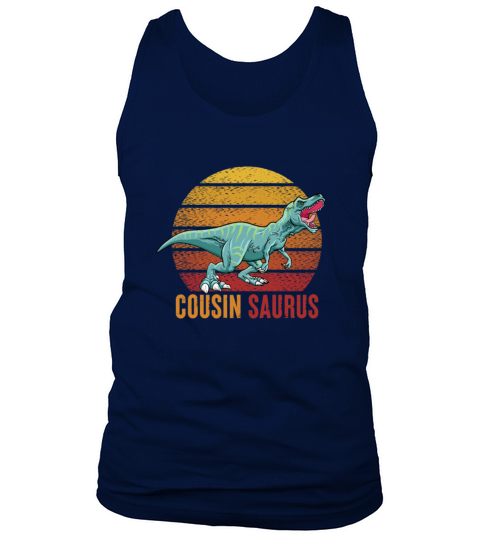 Cousin Saurus Retro Vintage Tank Top Unisex