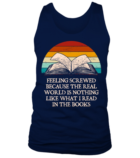Feeling Screwed Because Funny Book Lover Humor Boo Tank Top Unisex