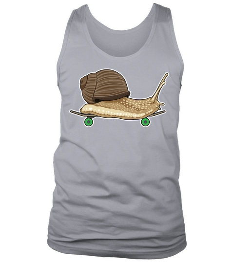 Snail As Skater With Skateboard Tank Top Unisex
