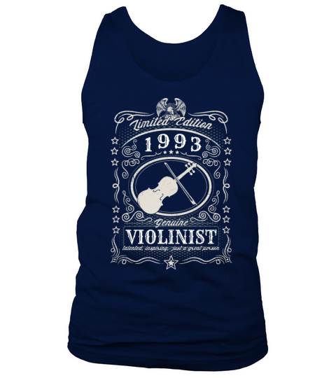 Vintage 1993 Violinist Birthday Gift Violin Player Tank Top Unisex