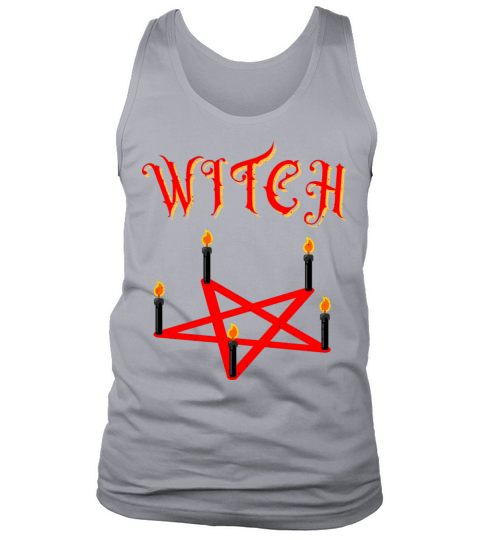 Witch Pentagram Candles Wicca Satan Occult Woman Tank Top Unisex