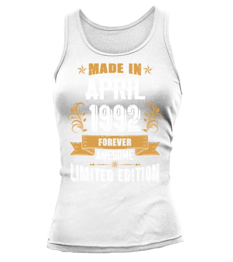 April 1992 Vintage Birthday Present Tank top Woman