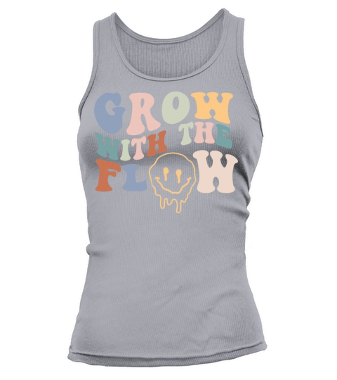 Grow With The Flow 70s Boho Peace Hippie Gift Tank top Woman