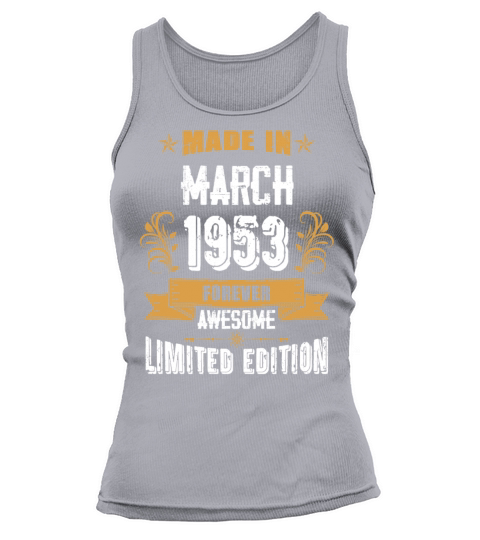 March 1953 Vintage Birthday Present Tank top Woman
