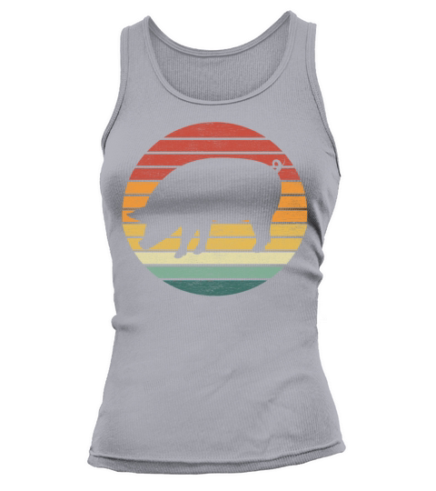 Pig Lover - Vintage Retro Sunset Pig Tank top Woman