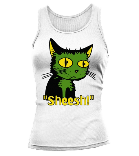 sheesh boredom vintage cartoon cat Tank top Woman