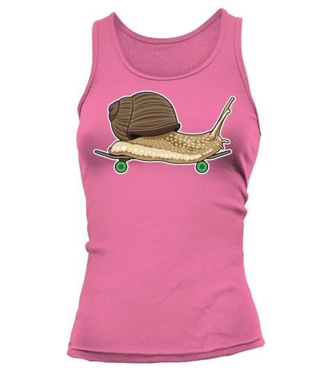 Snail As Skater With Skateboard Tank top Woman