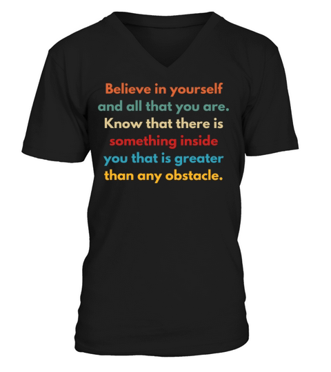 Inspirational and Motivational Quotes for Success V-Neck T-shirt