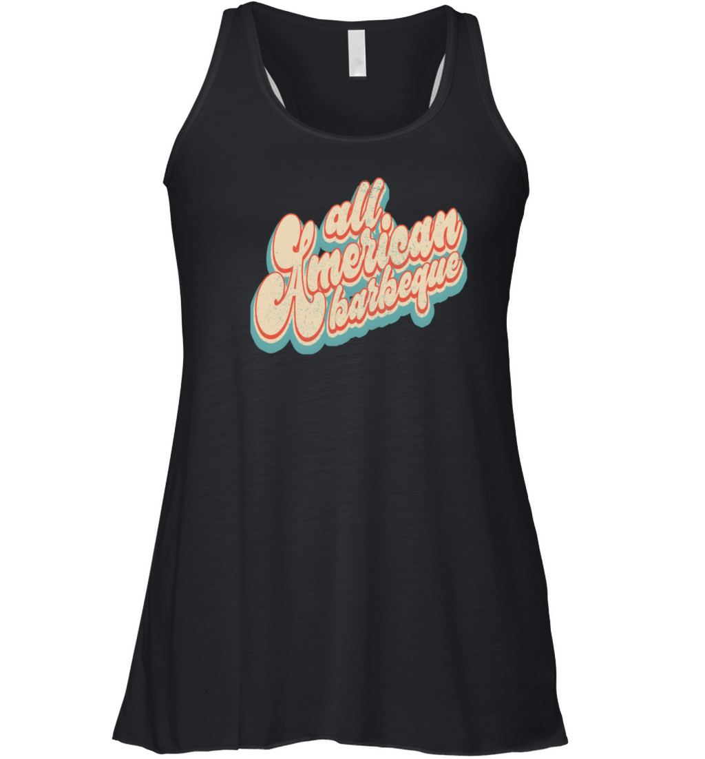 Vintage Classic All American Barbeque Patriotic 4t Women's Flowy Tank Top