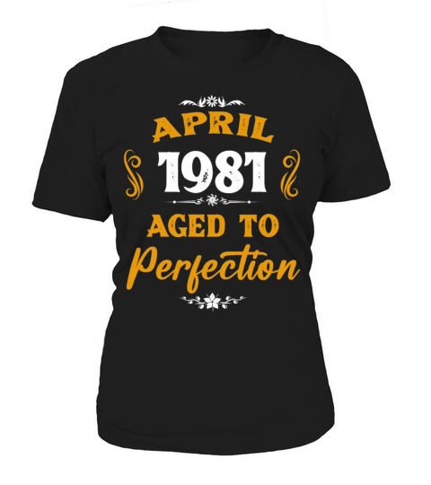 April 1981 Vintage Birthday Present Women's T-Shirt