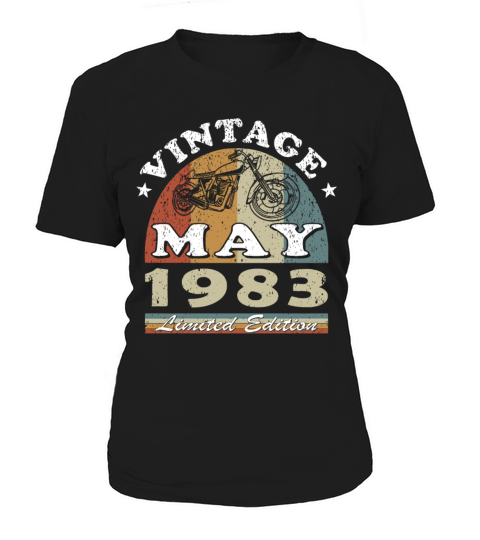 Biker vintage May 1983 40th anniversary Women's T-Shirt