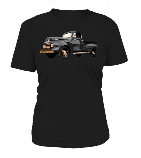 Retro Vintage American Classic Car in black Women's T-Shirt