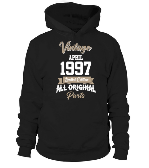 April 1997 Vintage Birthday Present Hoodie Unisex