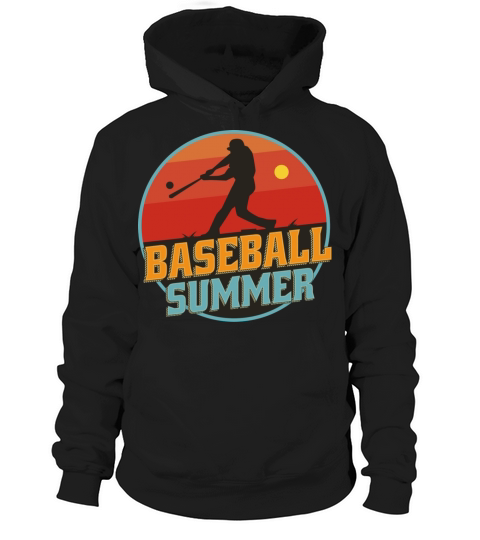 Baseball Summer Vintage Style Hoodie Unisex