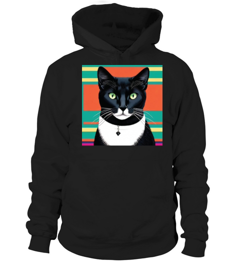 cat daddy black cat vintage eighties style Hoodie Unisex