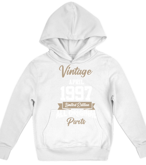 April 1997 Vintage Birthday Present Kids Hoodie