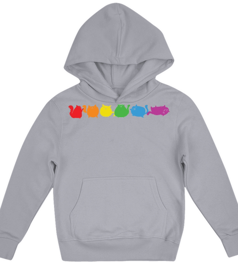 Transgender Pride Flag Cute Cat Kids Hoodie