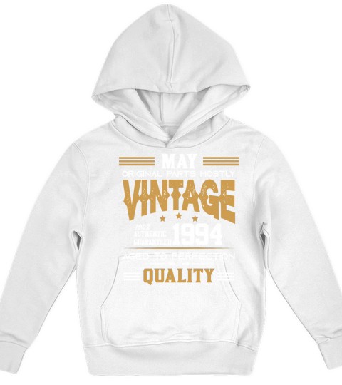 Vintage Aged To Perfection May 1994 Kids Hoodie