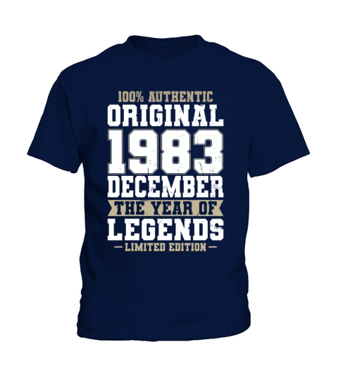 40th birthday december 1983 original 1983 Kids T-Shirt