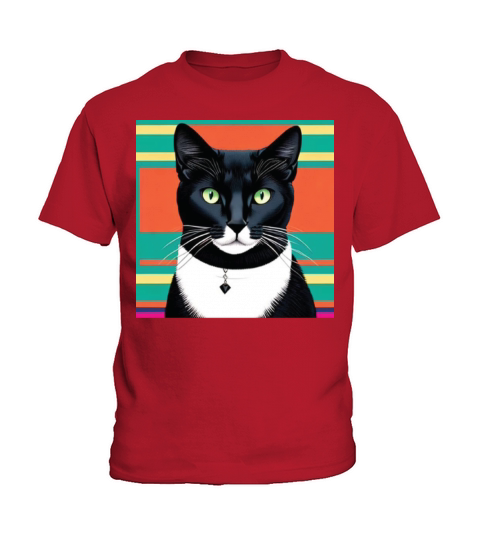 cat daddy black cat vintage eighties style Kids T-Shirt