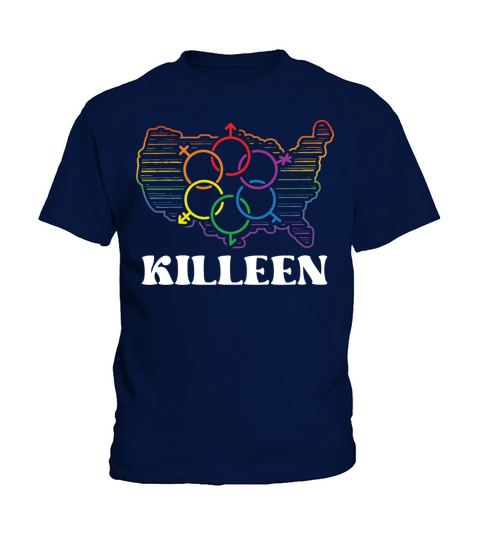 Killeen Pride Flag Pride Month LGBTQ Flag LGBT Com Kids T-Shirt