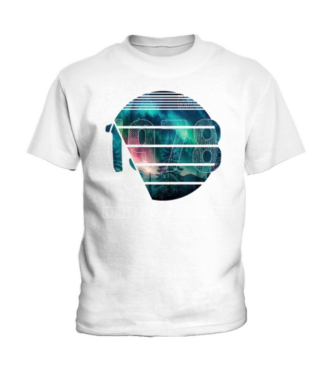 Limited Edition 1978 March Birthday Polar Lights Kids T-Shirt