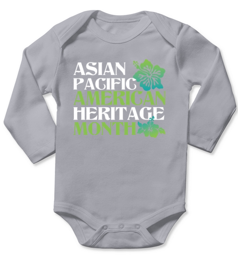 Asian Pacific American Heritage Month Long Sleeve Baby One-Piece