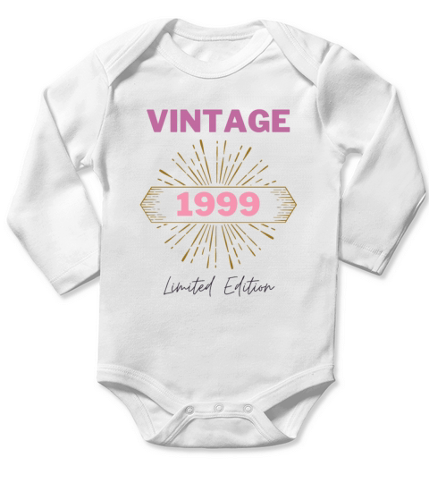 vintage 1999 limited edition Long Sleeve Baby One-Piece