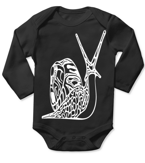 Vintage Cute Snail Long Sleeve Baby One-Piece