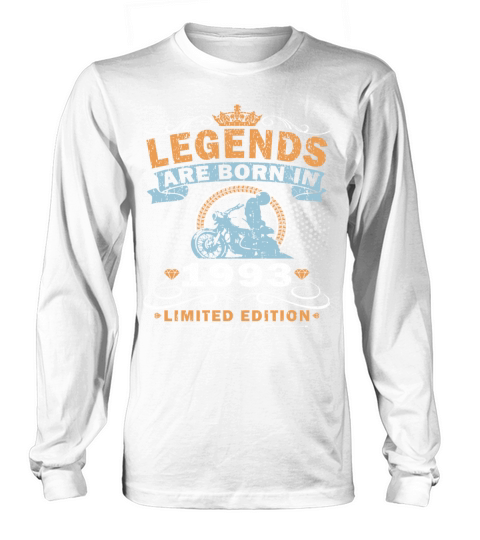 1993 Anniversary Vintage Biker Motorcycle Gift Long sleeved Unisex