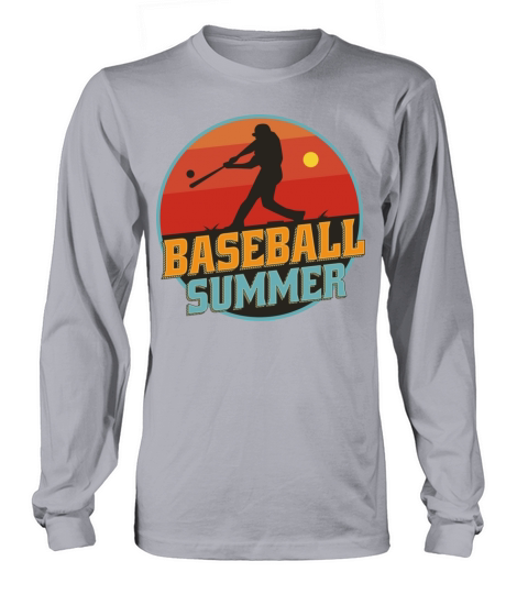 Baseball Summer Vintage Style Long sleeved Unisex