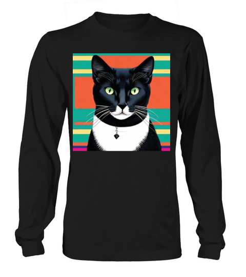cat daddy black cat vintage eighties style Long sleeved Unisex