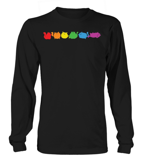 Transgender Pride Flag Cute Cat Long sleeved Unisex
