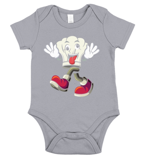 Chefs Hat With Feet Hands And Face Funny Chefs H Short Sleeve Baby One-Piece