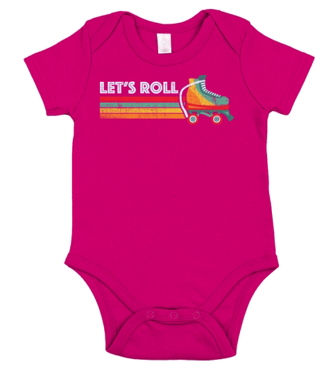 Lets Roll Roller Skate Short Sleeve Baby One-Piece