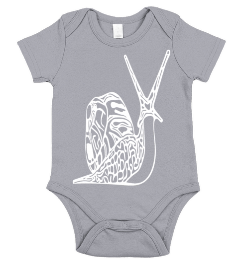 Vintage Cute Snail Short Sleeve Baby One-Piece