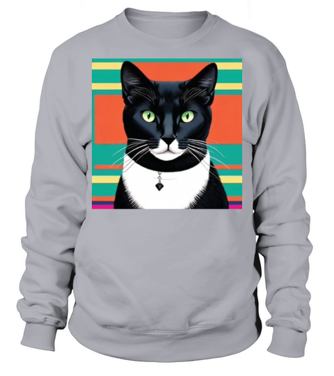 cat daddy black cat vintage eighties style Sweatshirt Unisex