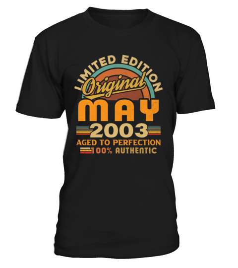 May 2003 Vintage Birthday Gift T-Shirt Unisex