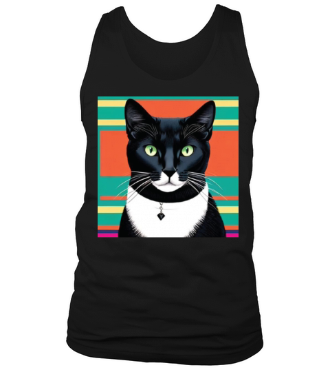 cat daddy black cat vintage eighties style Tank Top Unisex