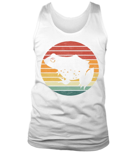 Frog Lover - Vintage Retro Sunset Frog Tank Top Unisex