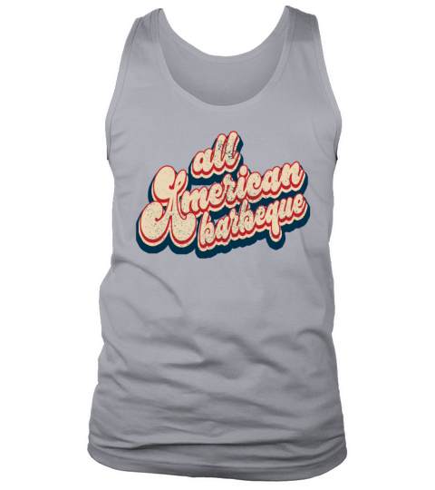 Vintage All American Barbeque Patriotic 4th of Jul Tank Top Unisex