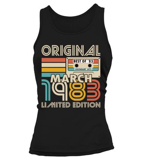 40th birthday march 1983 original 1983 Tank top Woman