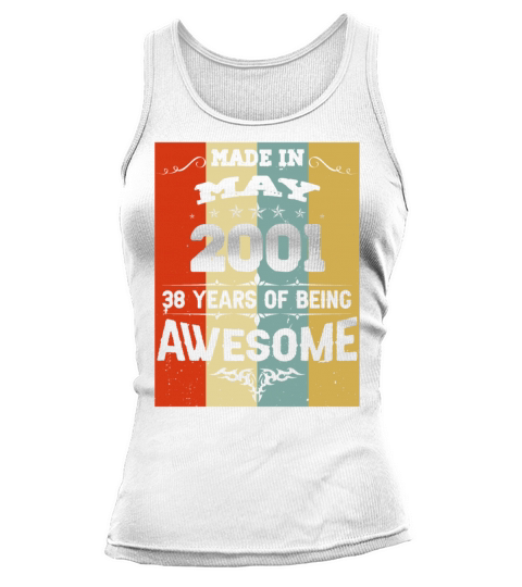 May 2001 Vintage Birthday Present Tank top Woman