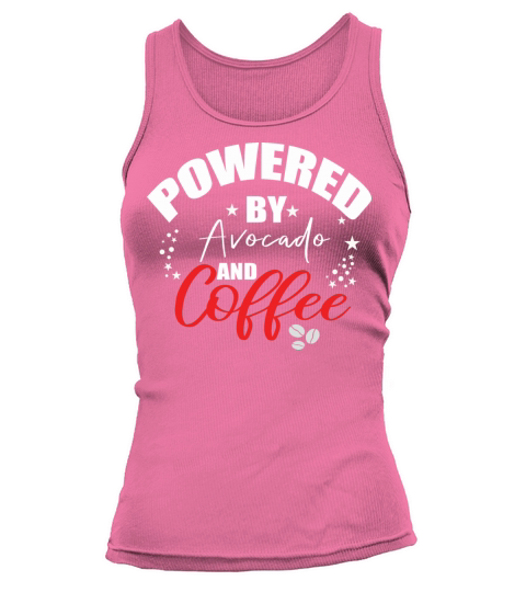 Powered by Avocado and Coffee Red Tank top Woman