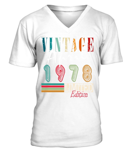 Month of birth April 1978 V-Neck T-shirt