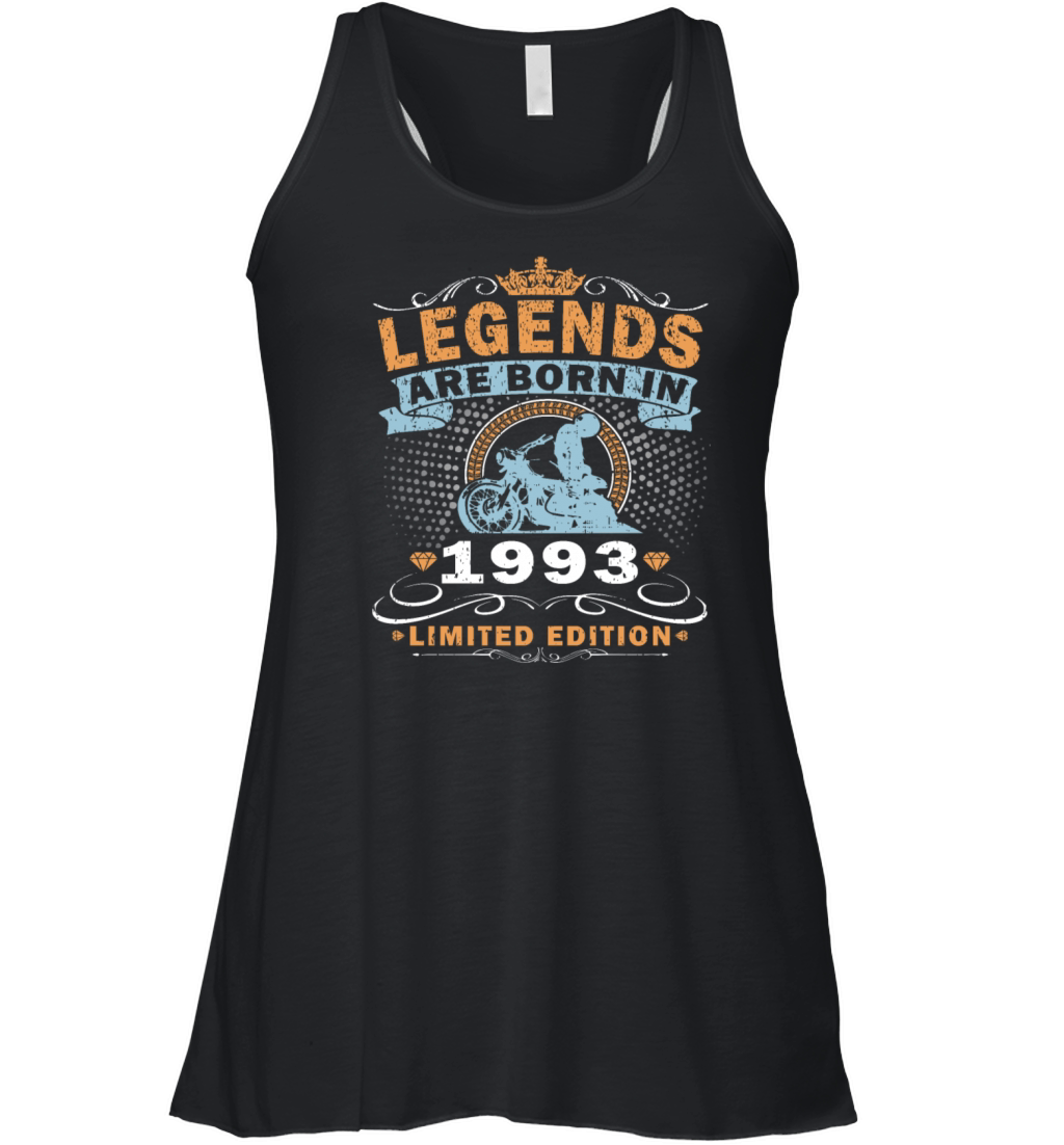 1993 Anniversary Vintage Biker Motorcycle Gift Women's Flowy Tank Top