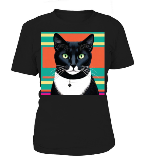cat daddy black cat vintage eighties style Women's T-Shirt