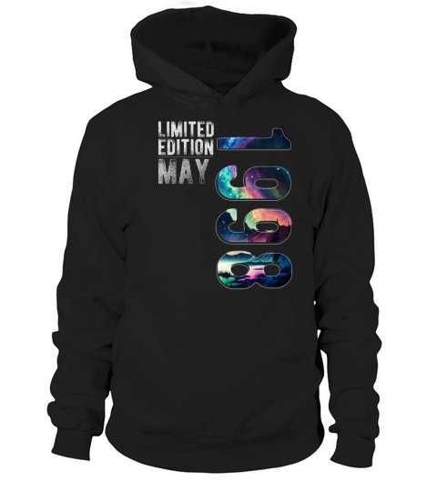 Limited Edition 1998 May Birthday Polar Lights Hoodie Unisex