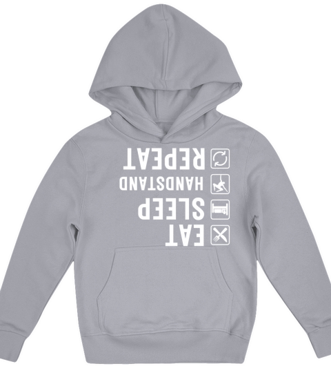 Eat Sleep Handstand Repeat Kids Hoodie